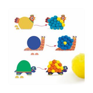 Djeco Coffret loisirs créatifs collage Escargot 