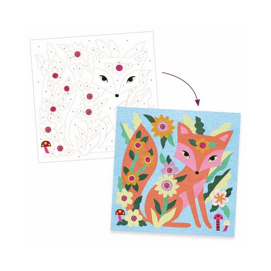 Djeco Set creativo, quadri di sabbia Luci del giardino 