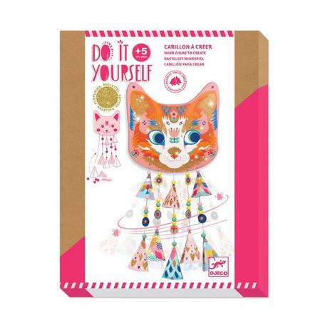 Djeco Bastelset Windspiel Katze 