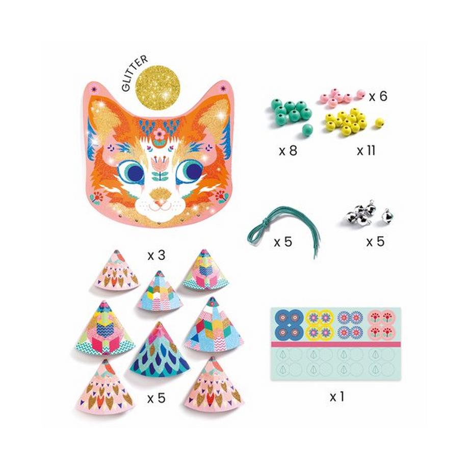 Djeco Kit creativo Gatto con le campane a vento 