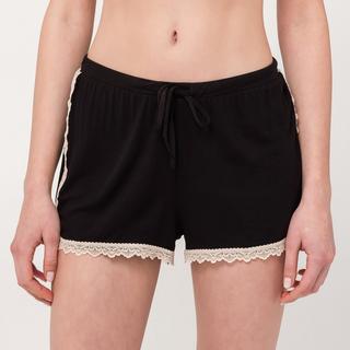 Manor Woman Set Pigiama Bordo in Pizzo  