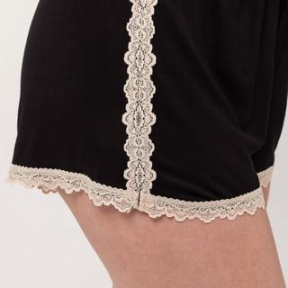 Manor Woman Set Pigiama Bordo in Pizzo  