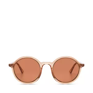 Lunettes de soleil rondes, avec étui