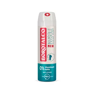 BOROTALCO  Men Deo Invisible Spray 0% Sali d'Alluminio  