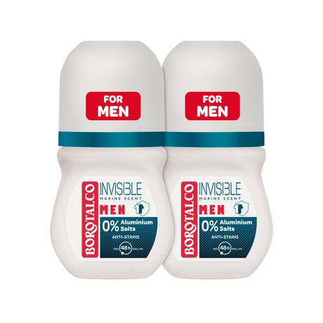 BOROTALCO  Deo Men Invisible Roll On Duo 