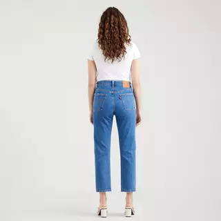 Levi's 501 CROP Jeans, Straight Leg Fit Blu Denim