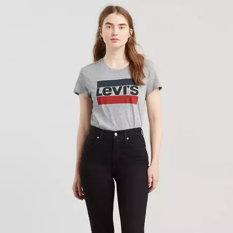 Levi's THE PERFECT TEE T-Shirt, Rundhals, kurzarm Grau