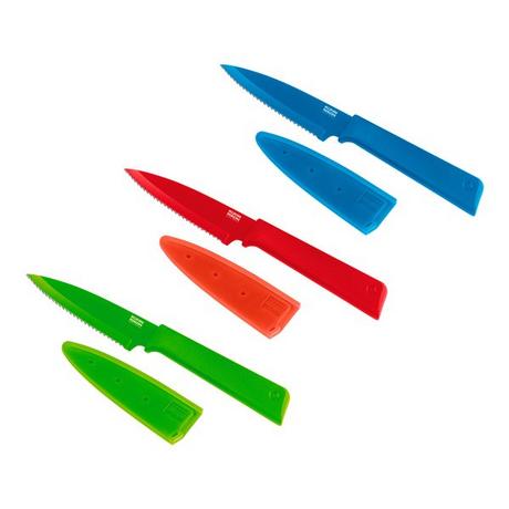 KUHN RIKON Kit de couteaux à légumes Colori+ Prep Wave 
