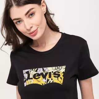 Levi's T-shirt girocollo, manica corta THE PERFECT TEE Nero