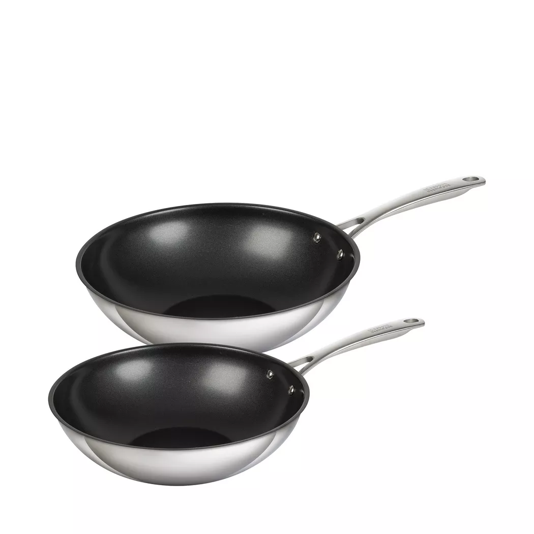 Kuhn Rikon - Wok-Set, 24/28CM, Chrom