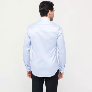 CALVIN KLEIN Hemden Camicia a maniche lunghe TWILL EASY IRON SLIM SHIRT Blu Chiaro