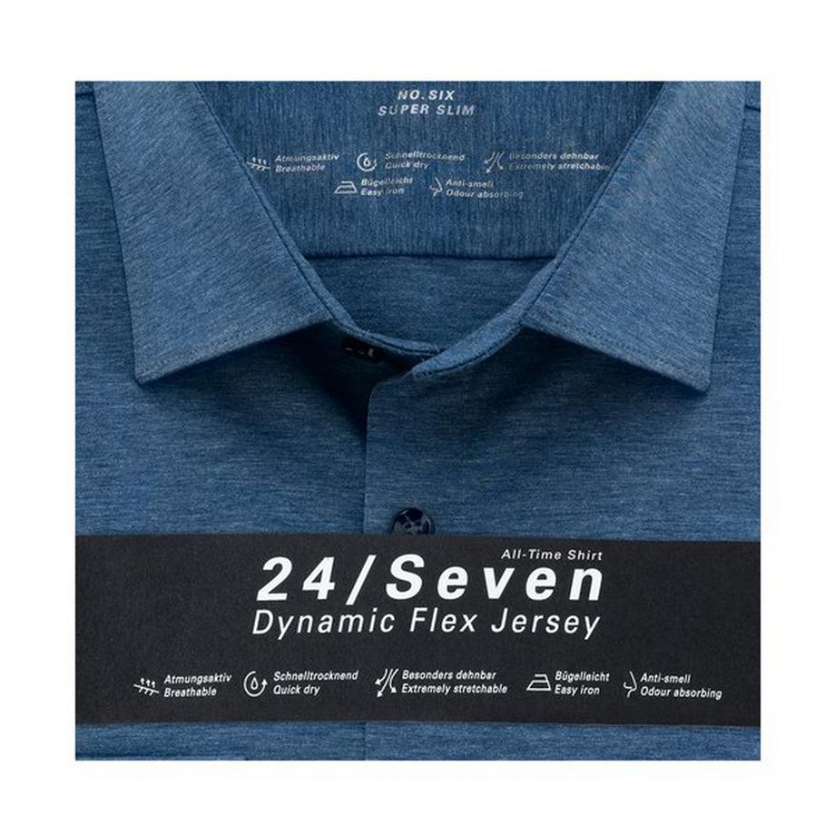 OLYMP 24/Seven No 6 Six Slim Fit Langarm Hemd  