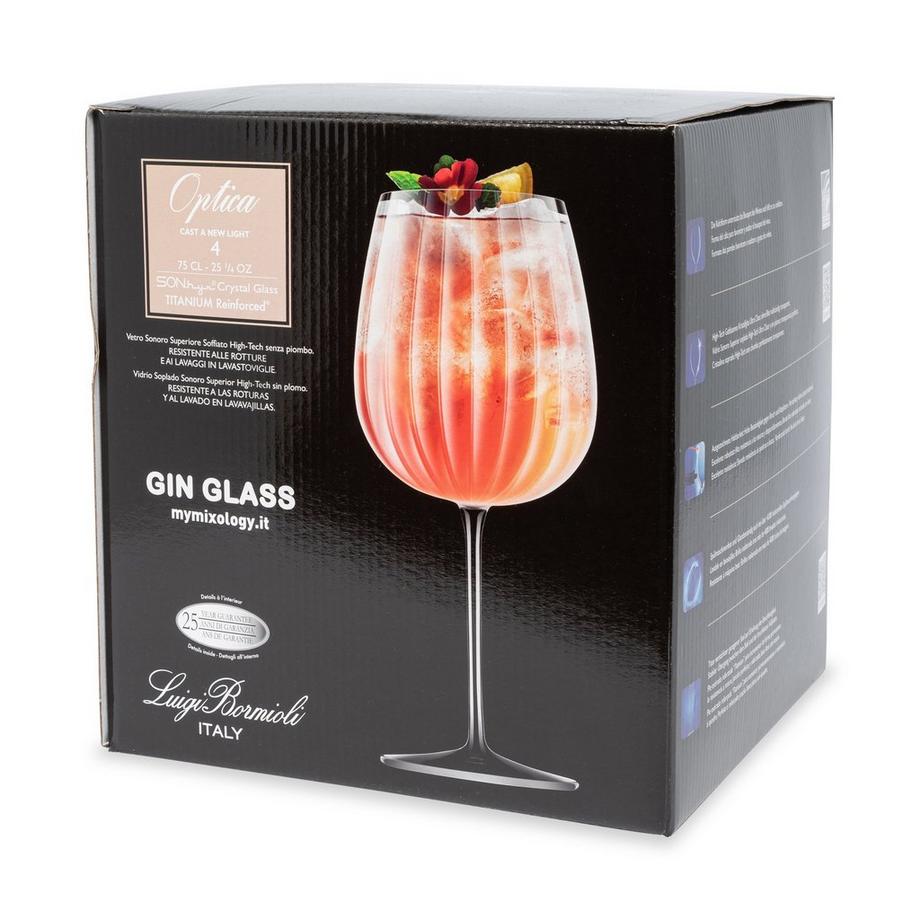 BORMIOLI LUIGI Verres à gin, 4 pièces Optica 