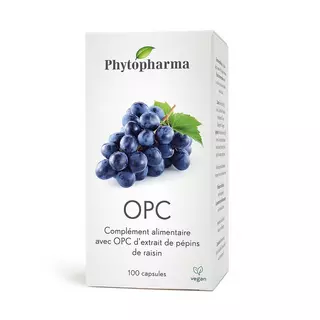 Phytopharma  Complément alimentaire avec OPC d'extrait de pépins de raisin 