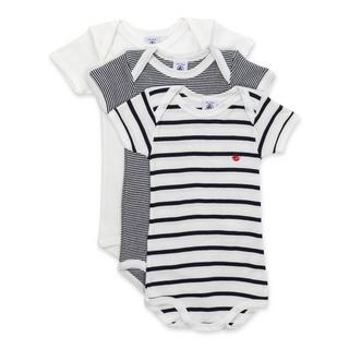 PETIT BATEAU  Triopack, Bodys, kurzarm 