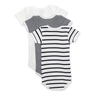 PETIT BATEAU  Triopack, Bodys, kurzarm 