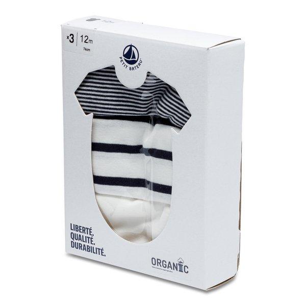 PETIT BATEAU  Triopack, Bodys, kurzarm 