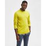 SELECTED Pullover Town - Merino Cool Mix Jaune