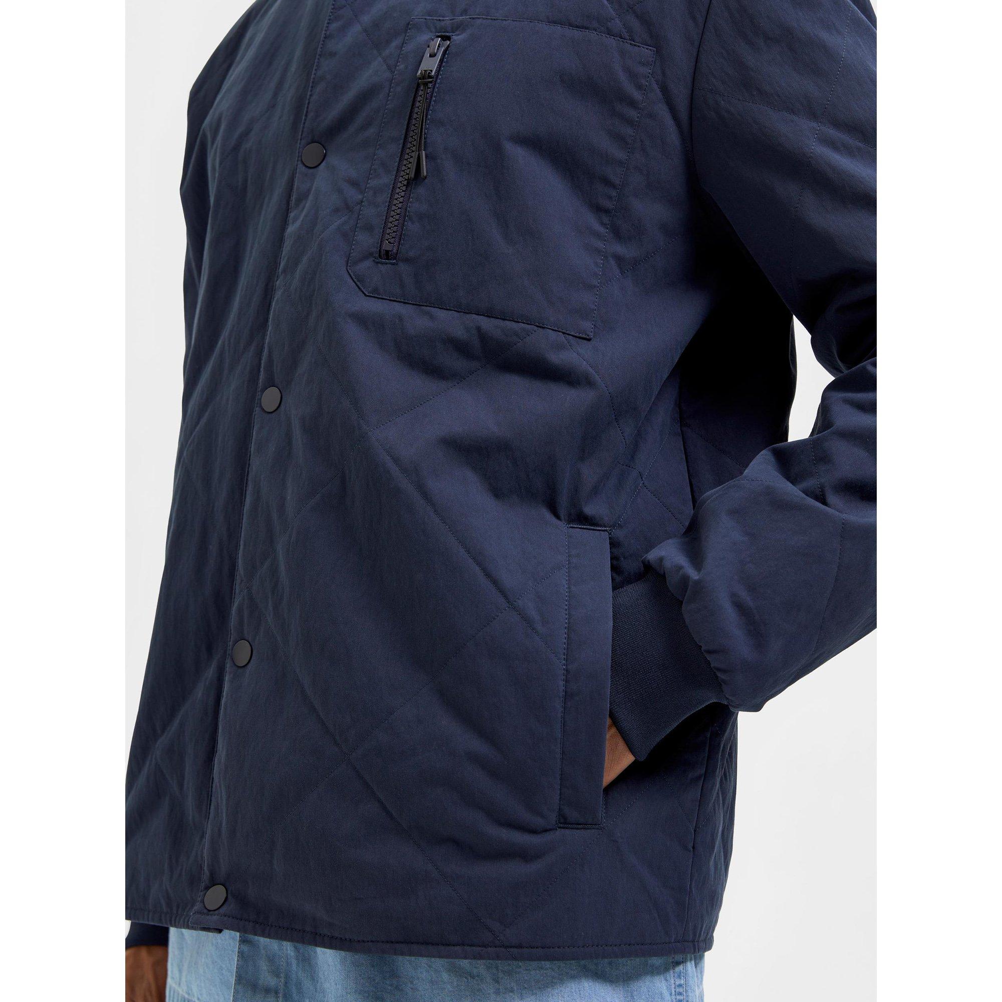 SELECTED Stratford quilted Bomber Blouson d'aviateur avec fermeture éclair 