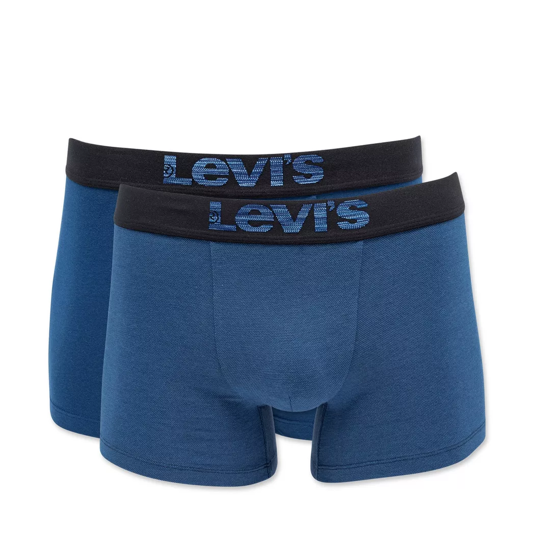 Levi's Men Optical Illusion Boxer Brief Organic Cotton Duopack Dark Blue M 2