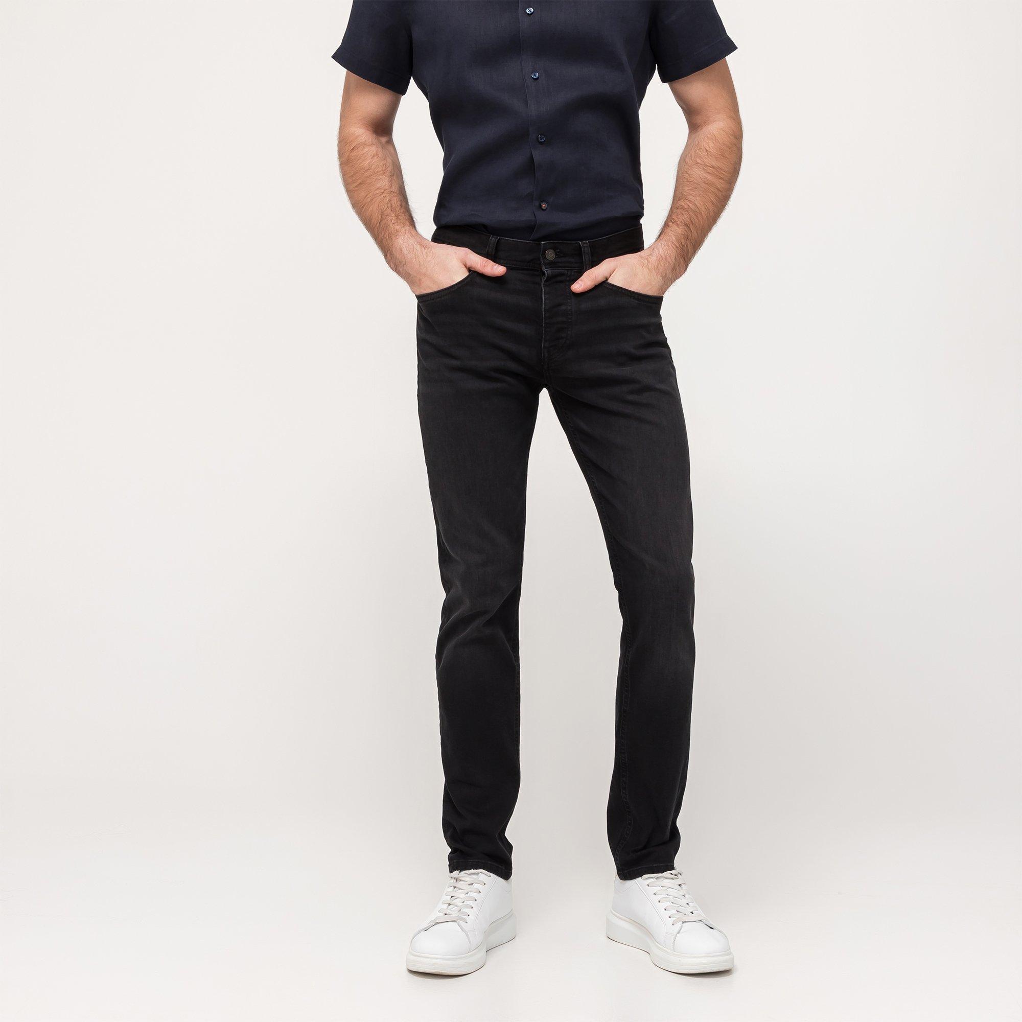 Image of Jeans, Tapered Fit Herren Black L32/W34