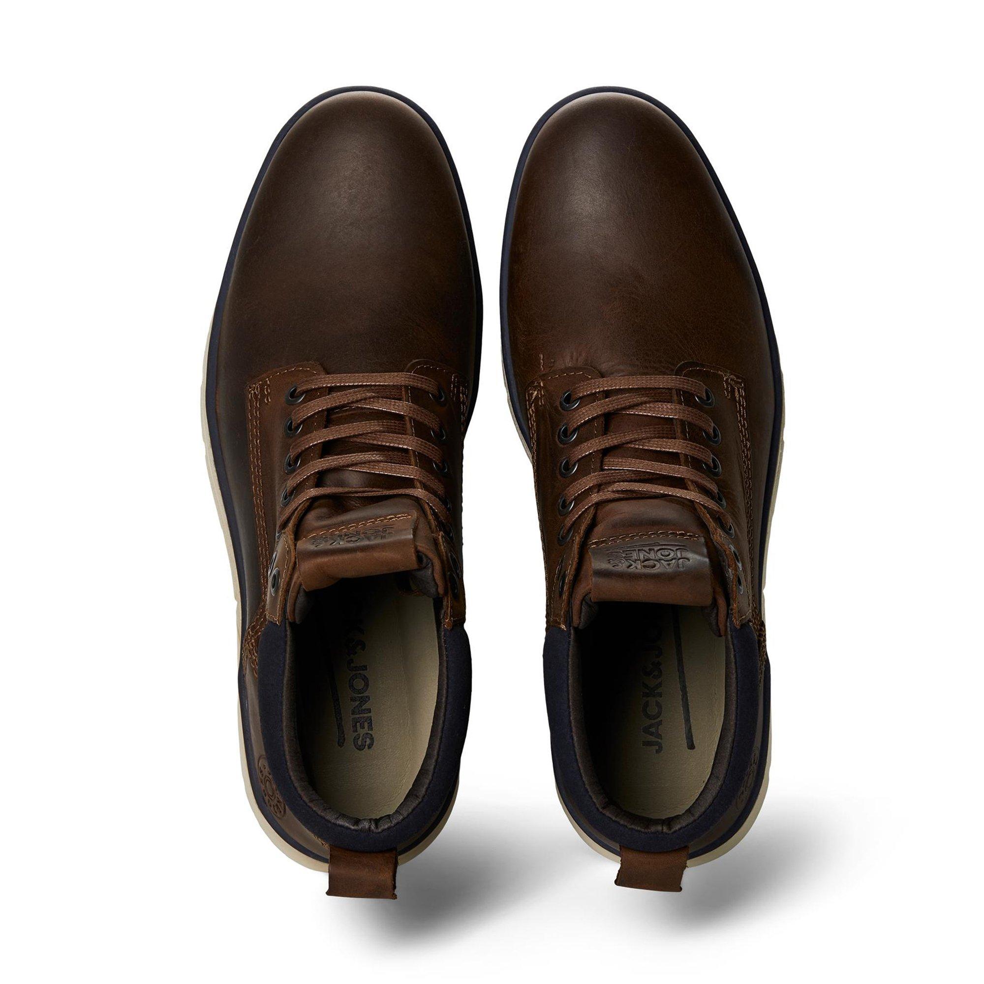 JACK & JONES JFWTUBAR LEATHER BRANDY Stiefel 