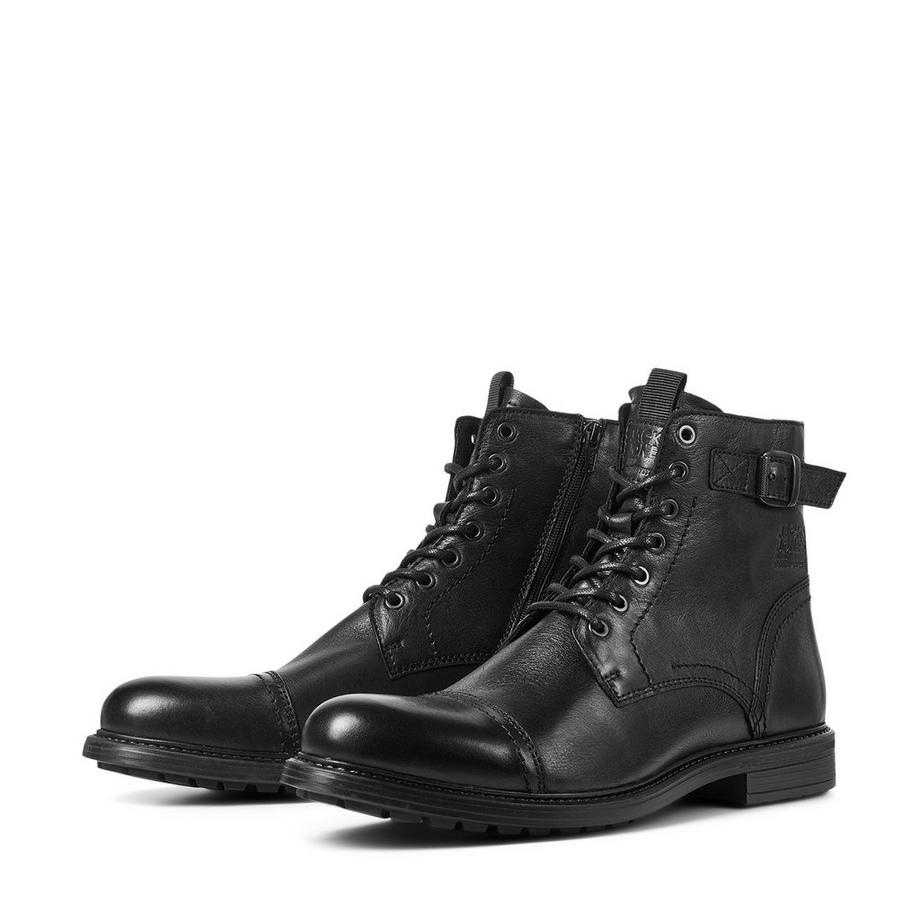 JACK & JONES JFWSHELBY LEATHER BOOT Bottes, talon haut 