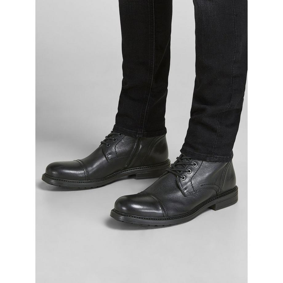 JACK & JONES JFWSHELBY LEATHER BOOT Bottes, talon haut 
