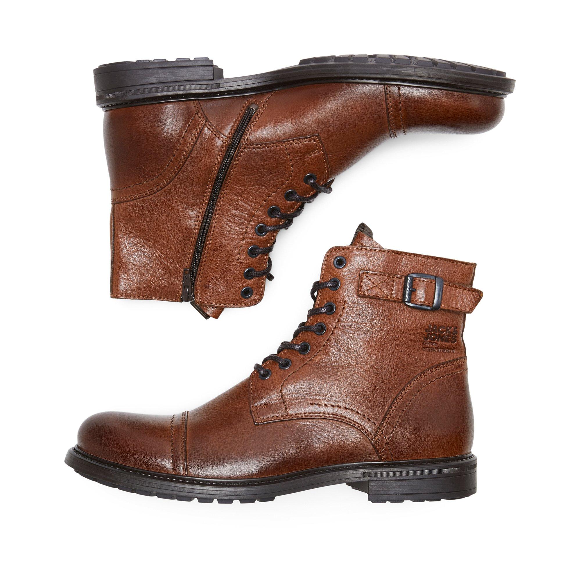 JACK & JONES JFWSHELBY LEATHER BOOT Stivale, tacco alto 