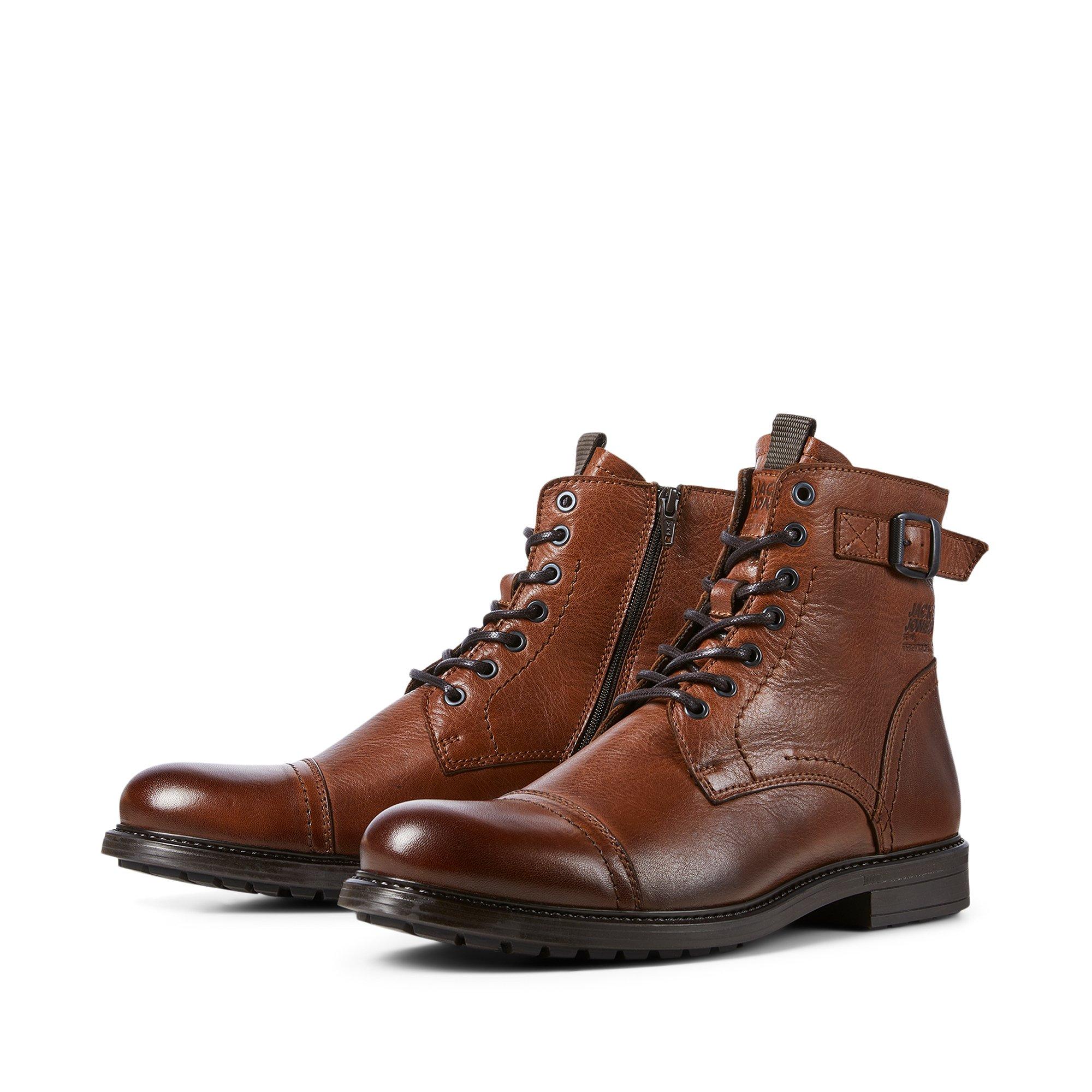 JACK & JONES JFWSHELBY LEATHER BOOT Stivale, tacco alto 