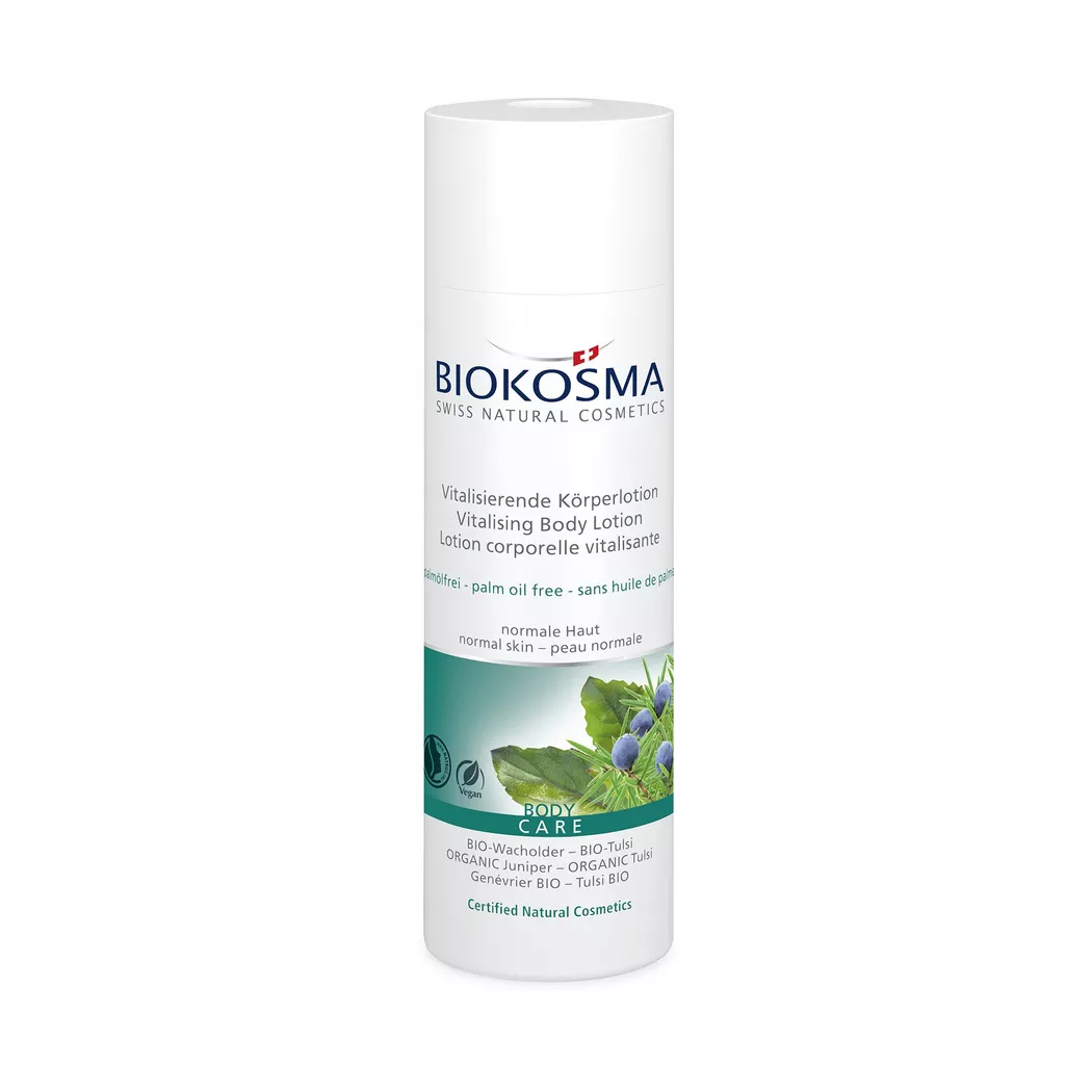 Biokosma - Vitalisierende Körperlotion Bio-Wacholder - Bio-Tulsi, 200 ml