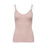 Only Lingerie Shirley Frill Rib Singlet Top, sans manches Rose