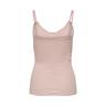 Only Lingerie Shirley Frill Rib Singlet Top, senza maniche Rosa