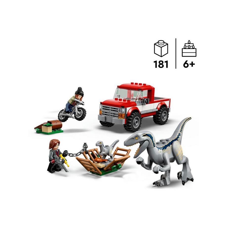 LEGO®  76946 La capture des Vélociraptors Beta et Blue 