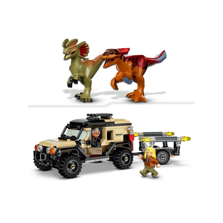 LEGO®  76951 Le transport du Pyroraptor et du Dilophosaurus 