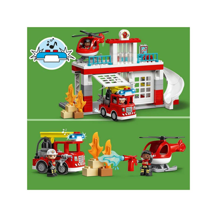 LEGO®  10970 Caserma dei Pompieri ed elicottero 