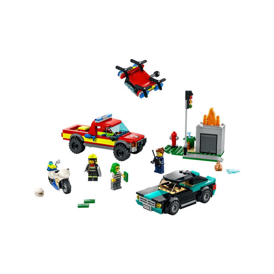 LEGO®  60319 Soccorso antincendio e inseguimento della polizia 