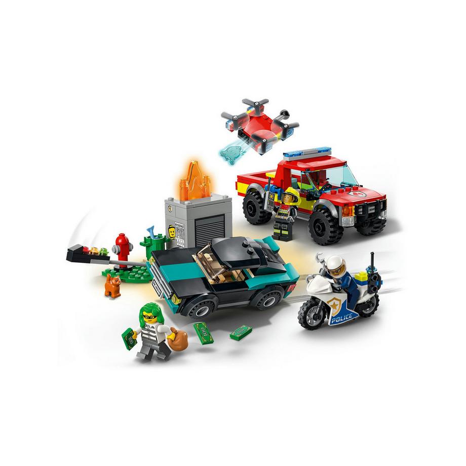LEGO®  60319 Soccorso antincendio e inseguimento della polizia 