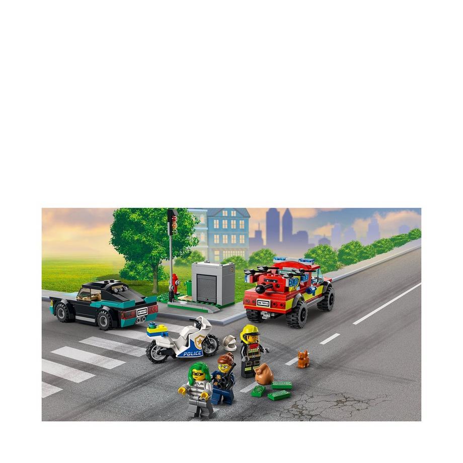 LEGO®  60319 Soccorso antincendio e inseguimento della polizia 