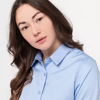 Manor Woman Camicia, manica lunga  Azzurro Ghiaccio