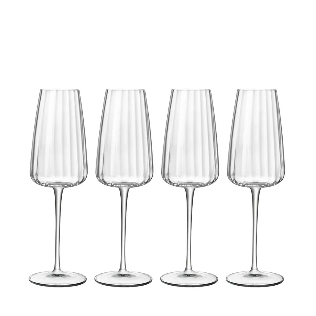 Meyer Set of 4 Optica Sparkling Champagne Flutes 210ml - Clear