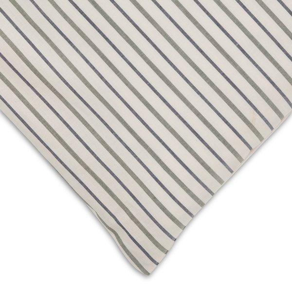 Manor Kai Taie d'oreiller en percale de coton rayée  