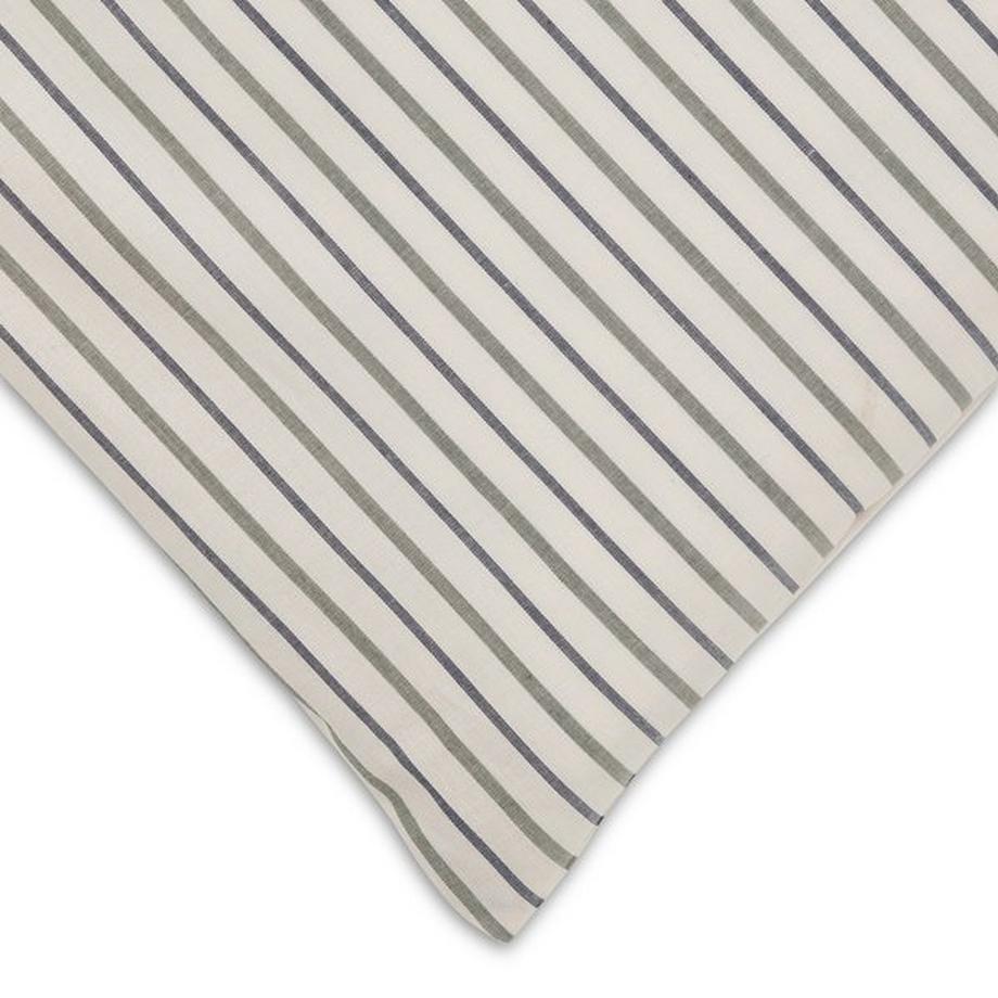 Manor Kai Gestreifter Perkal Baumwoll Kissenbezug  