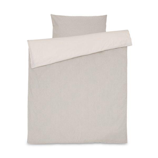 Manor Kai Taie d'oreiller en percale de coton rayée  