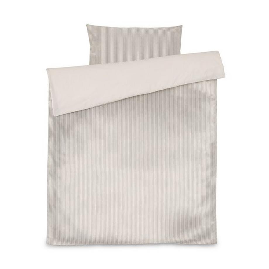 Manor Kai Gestreifter Perkal Baumwoll Kissenbezug  