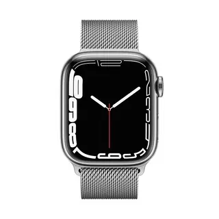 Apple Apple Watch Series 7, acciaio inossidabile, GPS + Cellular, 41mm Smartwatch Argento