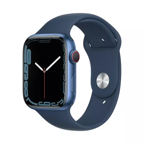 Apple Apple Watch Series 7, alluminio, GPS + Cellular, 45mm Smartwatch Blu