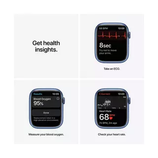 Apple Apple Watch Series 7, Aluminium, GPS + Cellular, 45mm Smartwatch Blau