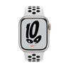 Apple Apple Watch Nike Series 7, aluminium, GPS + Cellular, 41mm Smartwatch Blanc