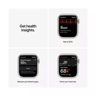 Apple Apple Watch Nike Series 7, aluminium, GPS + Cellular, 41mm Smartwatch Blanc